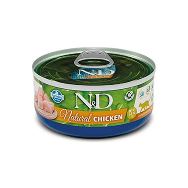 [PND140062] N&D Natural Tavuklu Konserve Yaş Kedi Maması (1 Adet)