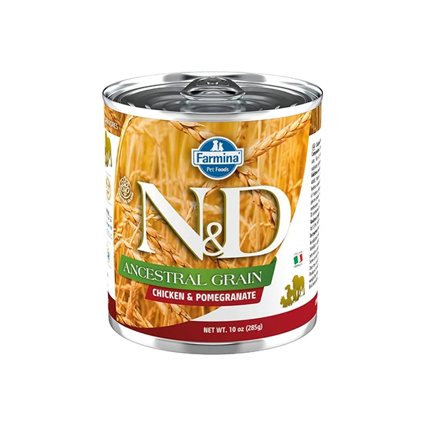 [8606014105674] N&D Ancestral Grain Tahılsız Tavuklu ve Narlı Konserve Yaş Köpek Maması (1 Adet)