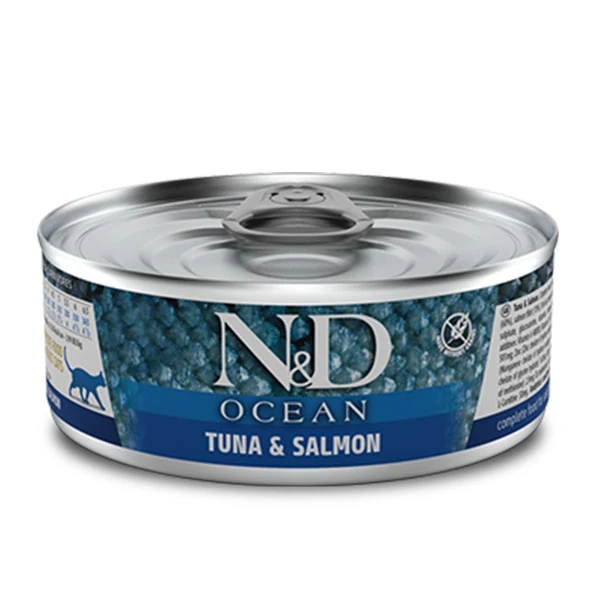 [8606014102031] N&D Ocean Ton Balığı ve Somonlu Konserve Kedi Maması (1 Adet)