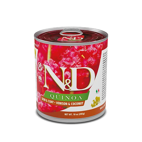[PND285021] N&D Quinoa Geyikli ve Hindistan Cevizli Konserve Yaş Köpek Maması (1 Adet)