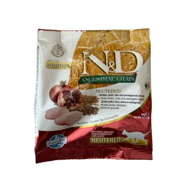 [8010276033031] N&D Ancestral Grain Adult Tavuk ve Narlı Kısırlaştırılmış Kedi Maması