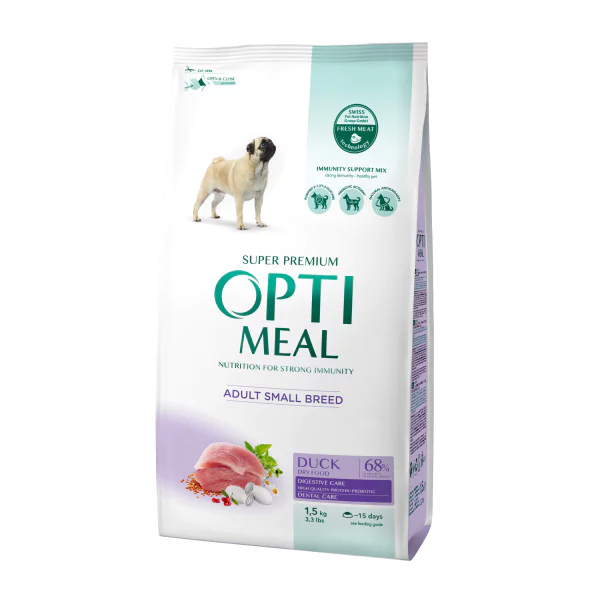 [459-D6236] Optimeal Small Breed Ördekli Küçük Irk Yetişkin Köpek Maması (1.5 Kg)