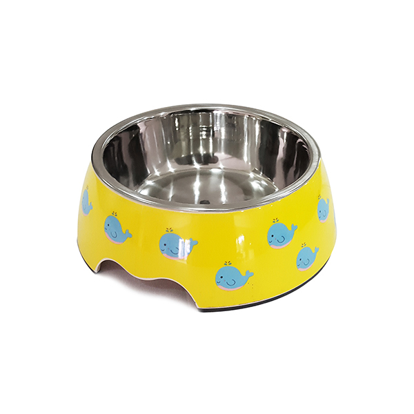 [802-PL111540-5] Pet Loves Melamin Kedi ve Köpek Mama ve Su Kabı Ayıcık Desenli 160 Ml (13x14x4.5 Cm, 160 Ml)