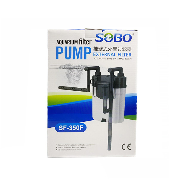 [745-SF-350F] Sobo Akvaryum için Askı Şelale Dış Filtre (300 Lt/h 5 W, SF-350F)