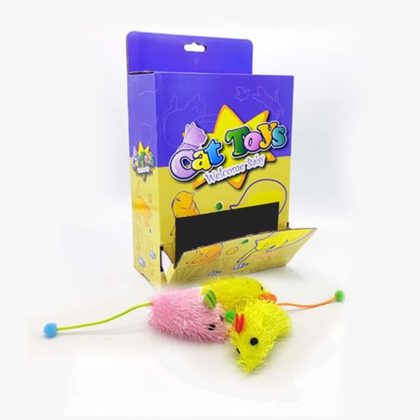 [782-CT18025] Wonpet Fare Kırçıllı Yumuşak Peluş Kedi Oyuncağı 6 Cm