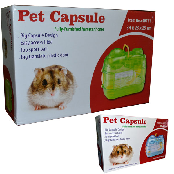 [830-S711] Qh Pet Cage Pet Capsule Akrilik Hamster Kafesi