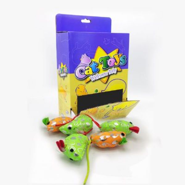 [782-CT14410] Wonpet Yumuşak Fare Yaldızlı Parlak Peluş Kedi Oyuncağı 7 Cm