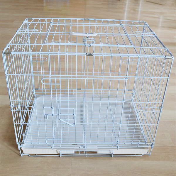 [830-602AB] Qh Pet Cage Kedi ve Yavru Köpek Kafesi (Beyaz)