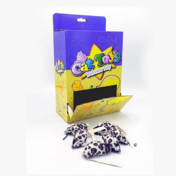 [782-CT15002] Wonpet Yumuşak Fare Leopar Peluş Kedi Oyuncağı 6 Cm