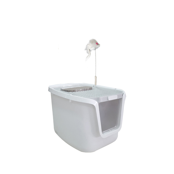 [740-DHO-01-B] Sunsun 3in1 Filtreli Kapalı Kedi Tuvaleti (Beyaz)