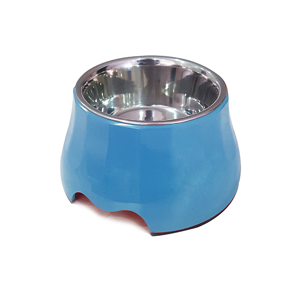 [802-PL231022-1] Pet Loves Melamin Kedi ve Köpek Mama ve Su Kabı Yükseltili (Mavi)