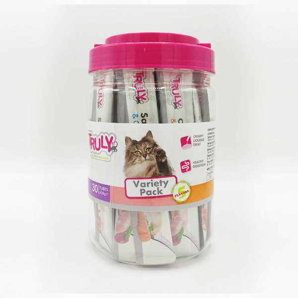 [445-RAC-MIX-6] Truly Karışık 5 Çeşit Sıvı Kedi Ödül Maması 6x420 Gr (1 Adet)