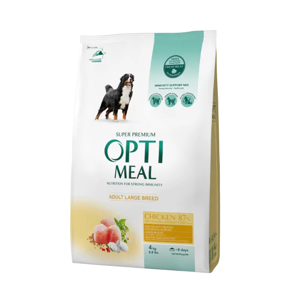 [459-D0555] Optimeal Büyük Irk Tavuklu Yetişkin Köpek Maması