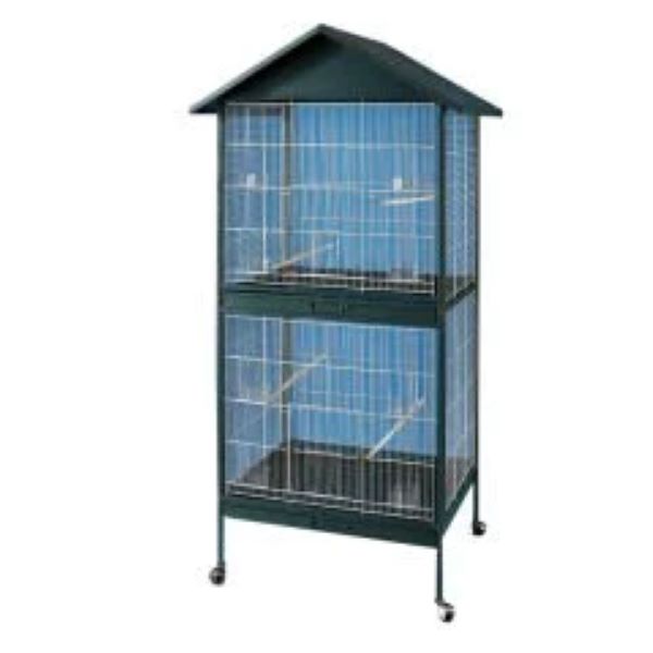 [830-QH05A] Qh Pet Cage İki Katlı Tel Salma Kuş Kafesi