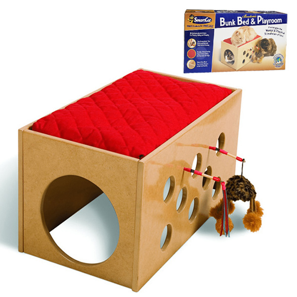 [677-3835] Smartcat Ahşap Kedi Evi ve Oyun Alanı
