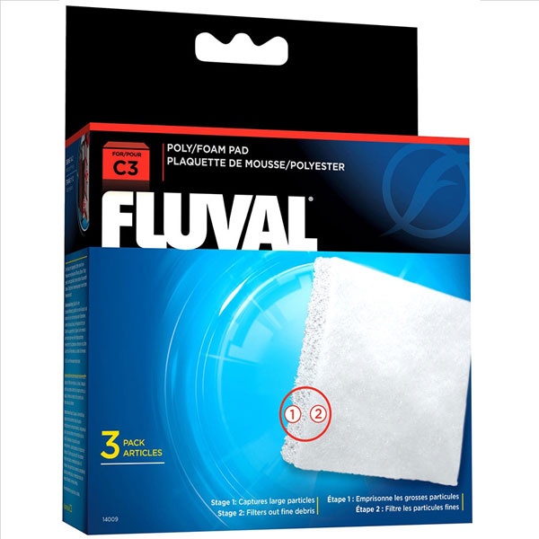 [701-14009] Fluval C3 Akvaryum Filtre Süngeri (3 Adet)
