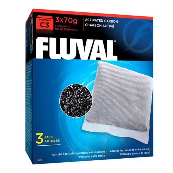 [701-14012] Fluval C2 Akvaryum Filtre Karbonu 3 Adet (70 Gr)