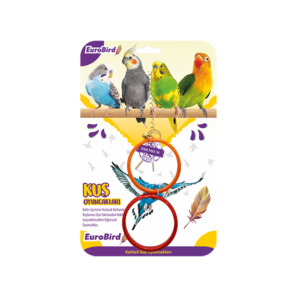 [453-3631] Euro Bird İkili Halka Kuş Oyuncağı