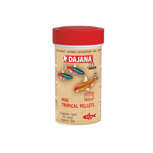 [410-DP104A2] Dajana Mini Tropical Pellets Akvaryum Balık Yemi (55 Gr)
