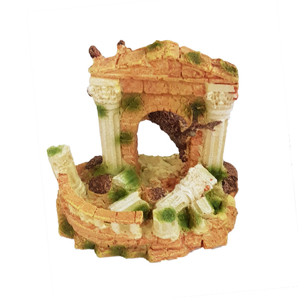 [671-CH11883] Chicos Akvaryum Dekoru Roma Sütunu 10x3x12.5 Cm (13x9.5x11 Cm)