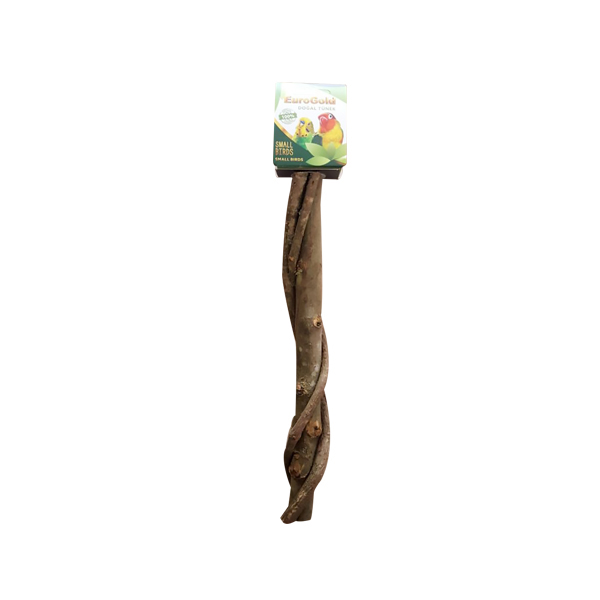[453-L33] Euro Bird Doğal Sarmaşık Tünek Muhabbet Paraket (30 Cm)