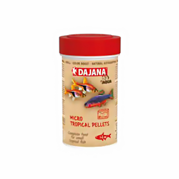 [410-DP103A2] Dajana Micro Tropical Pellets Akvaryum Balık Yemi 100 Ml (55 Gr)