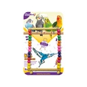 Euro Bird Boncuklu Kare Salıncak Kuş Oyuncağı
