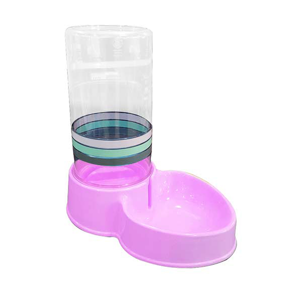 [677-LS177-1] Dill Kedi ve Köpek Otomatik Su Kabı Pembe