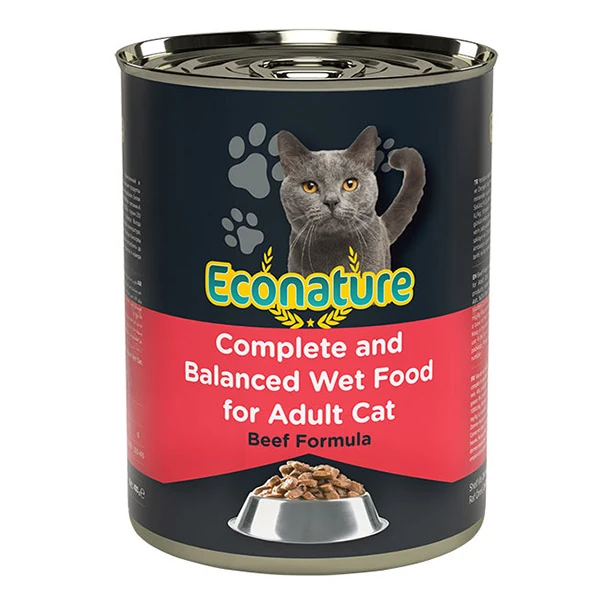 [283-000009] Econature Sığır Etli Yetişkin Konserve Kedi Maması (1 Adet)