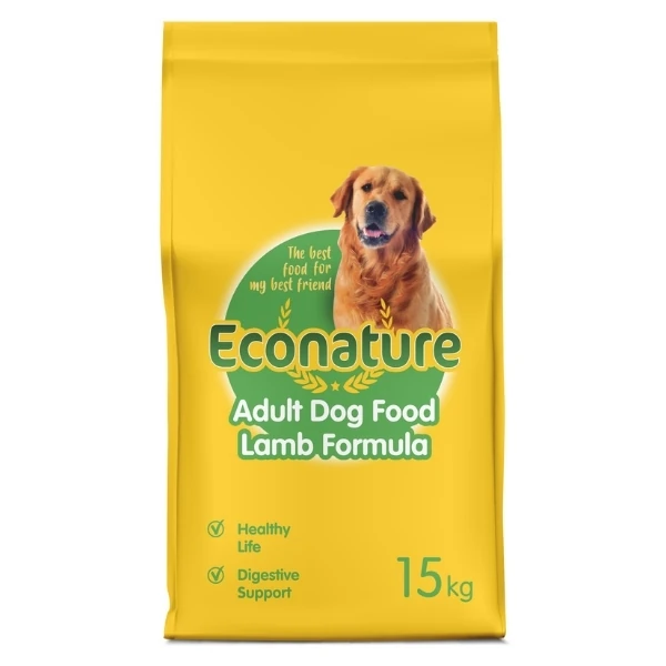[283-000001] Econature Kuzu Etli Yetişkin Köpek Maması