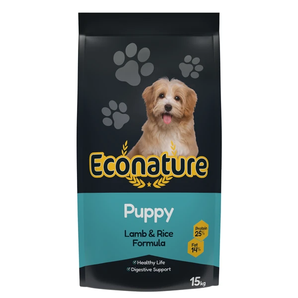 [283-000003] Econature Kuzu Etli Yavru Köpek Maması