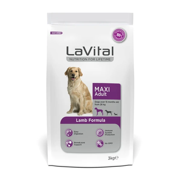 [801-103837] Lavital Büyük Irk Kuzu Etli Yetişkin Köpek Maması (3 Kg)