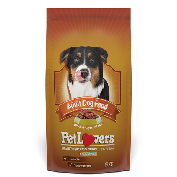 [287-000001] Pet Lovers Adult Biftekli Yetişkin Köpek Maması