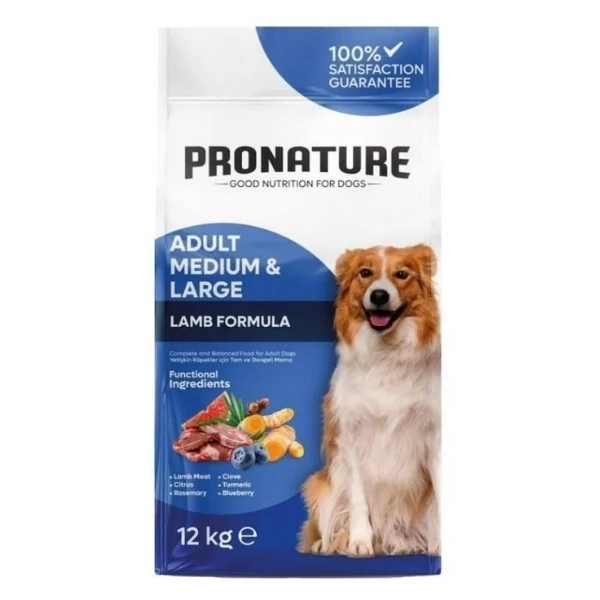 [286-000004] Pronature Daily Adult Kuzu Etli ve Pirinçli Yetişkin Köpek Maması