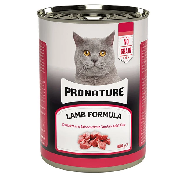 [286-400005] Pronature Tahılsız Kuzu Etli Ezme Yetişkin Konserve Kedi Maması (1 Adet)