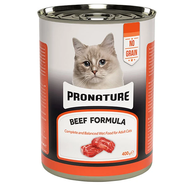 [286-400004] Pronature Tahılsız Sığır Etli Ezme Yetişkin Konserve Kedi Maması (1 Adet)