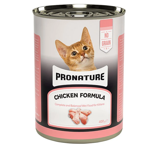 [286-400001] Pronature Tahılsız Tavuklu Ezme Yavru Konserve Kedi Maması (1 Adet)