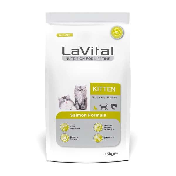 [800-103838] Lavital Kitten Somonlu Yavru Kedi Maması (1.5 Kg)