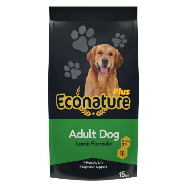 [283-500001] Econature Plus Kuzu Etli Yetişkin Köpek Maması