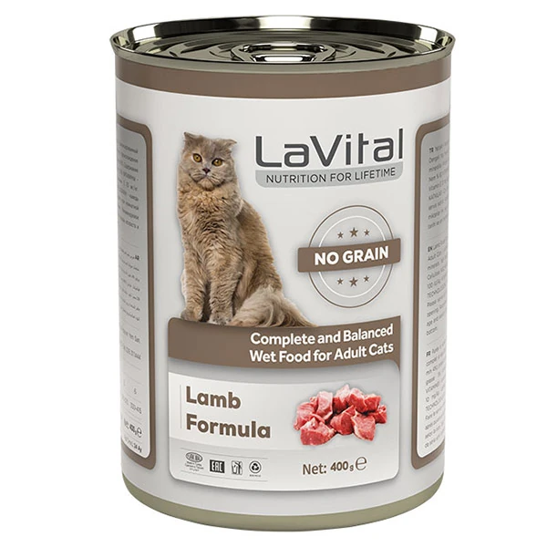 [802-000005] Lavital Adult Tahılsız Kuzu Etli Yetiskin Konserve Kedi Maması (1 Adet)