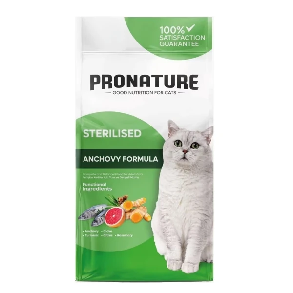 [286-100007] Pronature Adult Sterilised Hamsili Kısırlaştırılmış Kedi Maması (1.5 Kg)