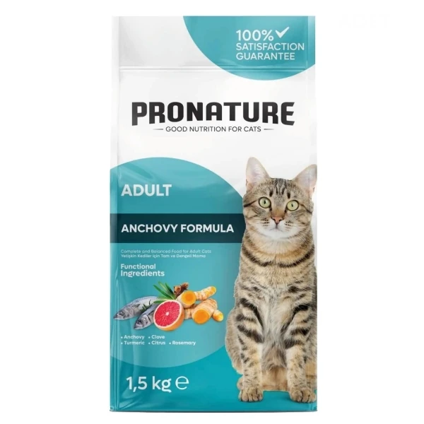 [286-100009] Pronature Adult Cat Hamsili Yetişkin Kedi Maması (1.5 Kg)