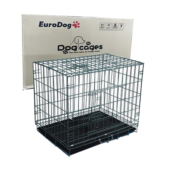[830-LJC36] Euro Dog Siyah Tabanlı Köpek Kafesi (92x61.5x68.5 Cm)