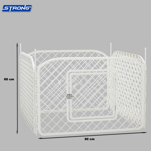 [783-DP9060-4] Strong Plastik Köpek Oyun Bahçesi Çiti (4 Panel)