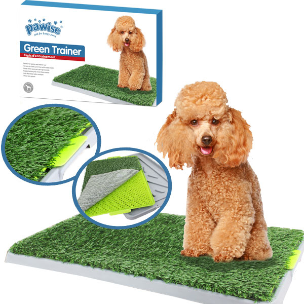 [679-11448] Pawise Çiş Eğitimi Yapay Çimli Köpek Tuvalet Kabı