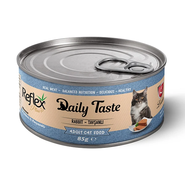 [RFK-210] Reflex Plus Daily Taste Tavşanlı Yetişkin Konserve Kedi Maması (1 Adet)