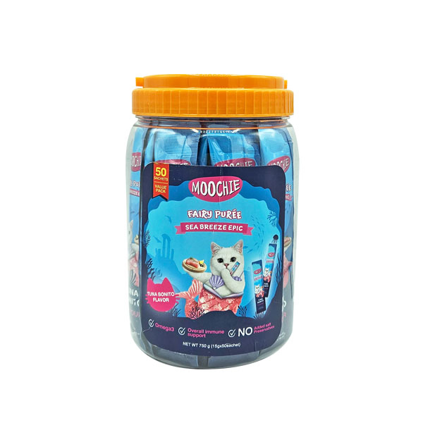 [446-C0171-50] Moochie Ton Balıklı ve Palamut Balıklı Sıvı Kedi Ödülü