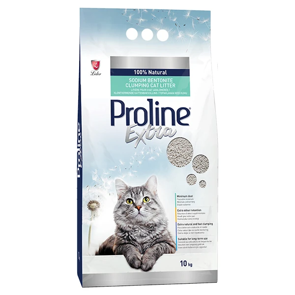 [TT-111] Proline Extra Bentonit Topaklanan Doğal Kedi Kumu (1 Adet)