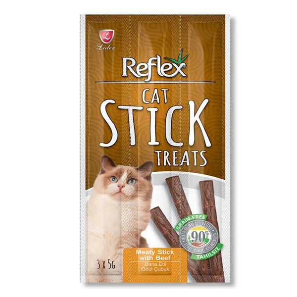 [RFT-023] Reflex Dana Etli Tahılsız Stick Kedi Ödül Maması (1 Adet)