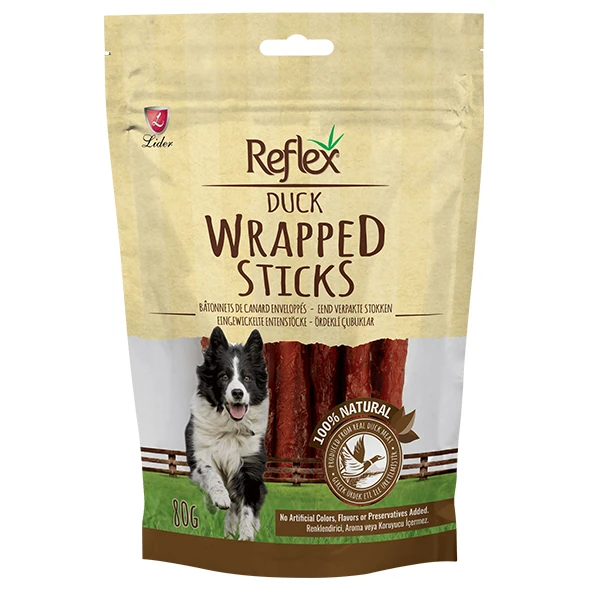 [RFT-112] Reflex Wrapped Sticks Ördekli Köpek Ödül Çubukları (1 Adet)